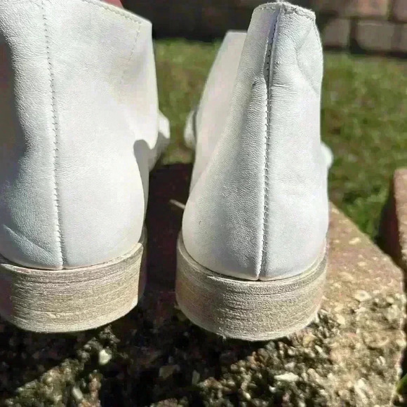 NWOT FREE PEOPLE women’s Sun Valley open toe stacked heel white Sandal sz EU 40 - Picture 8 of 12